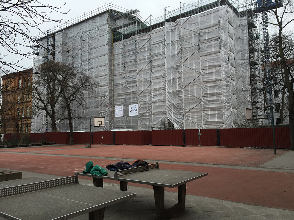 Berlin Prinzenalee Wetterschutzdach