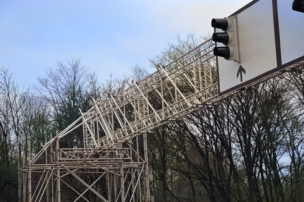 München Ampelanlage über Mittlerem Ring