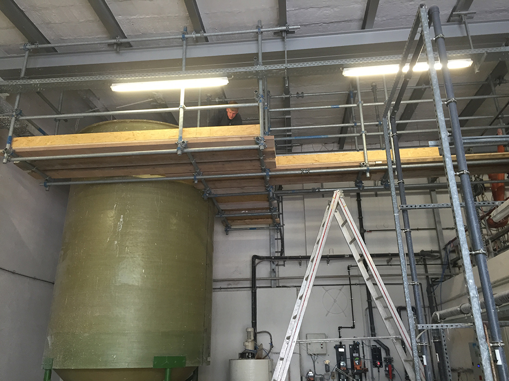 Torgau Villeroy und Boch Hängegerüst